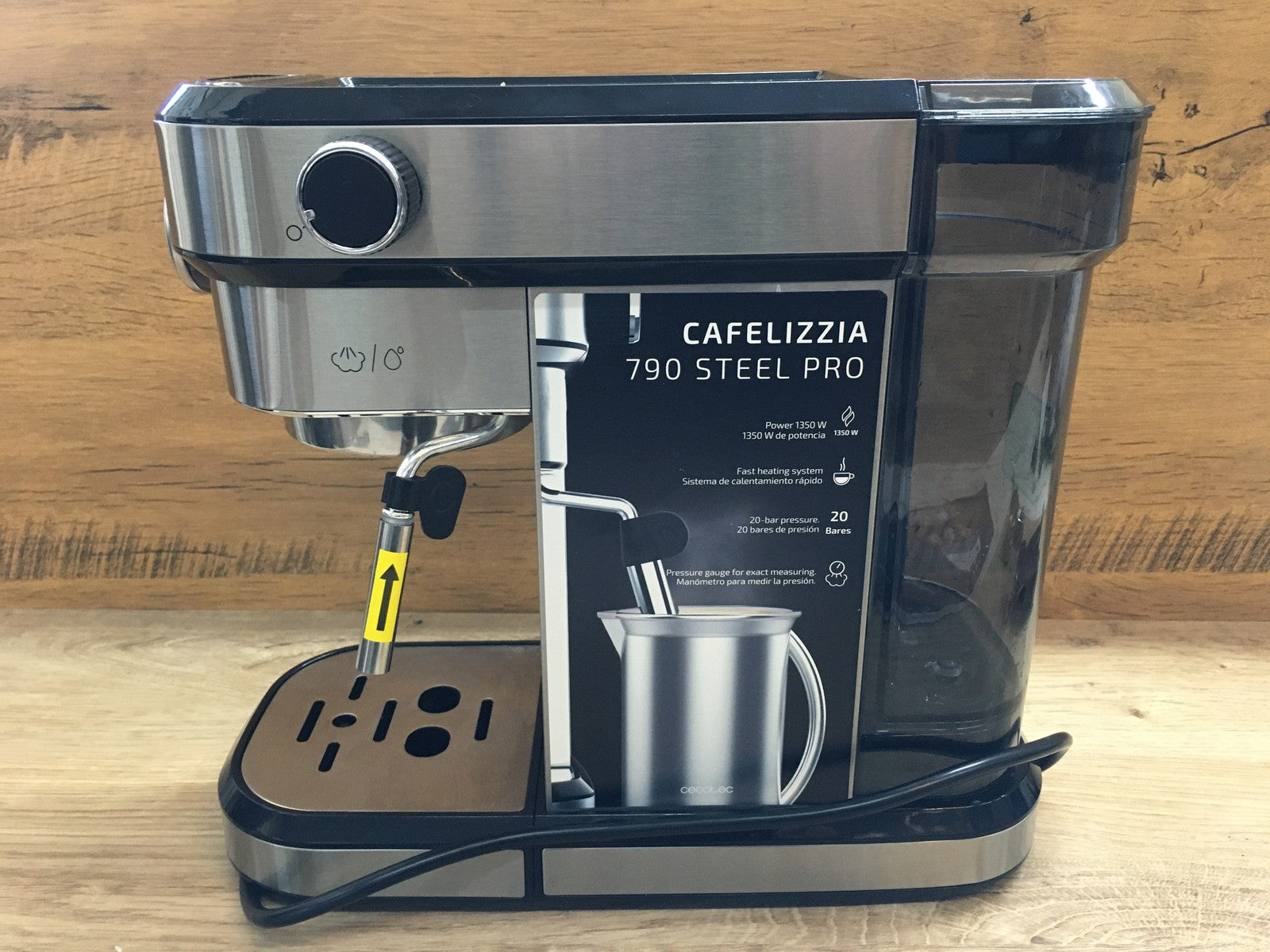 Cecotec Cumbia Cafelizzia 790 Steel Pro Kaffeemaschine (01584), 1350W, I39208