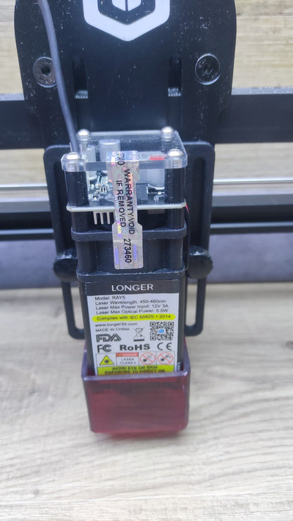 Longer RAY5 Laser Graviermaschine, 5W, 3,5“ Farb-Touchscreen, I37648