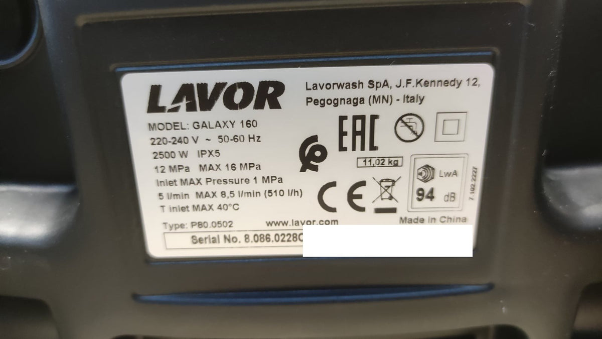 LAVOR Hochdruckreiniger GALAXY 160 mit Schlauchtrommel