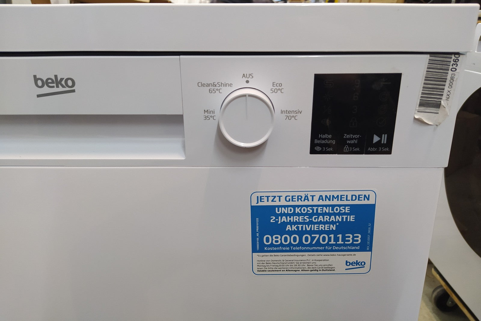 Beko DFN04321W Freistehender Geschirrspüler 60 cm EEK: E I34698