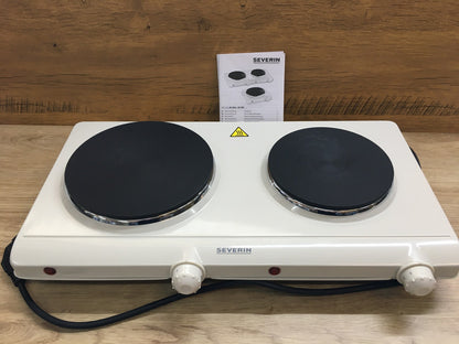 SEVERIN DK 1042 Elektro-Doppelkochplatte 2500W Kochfeld, I39238