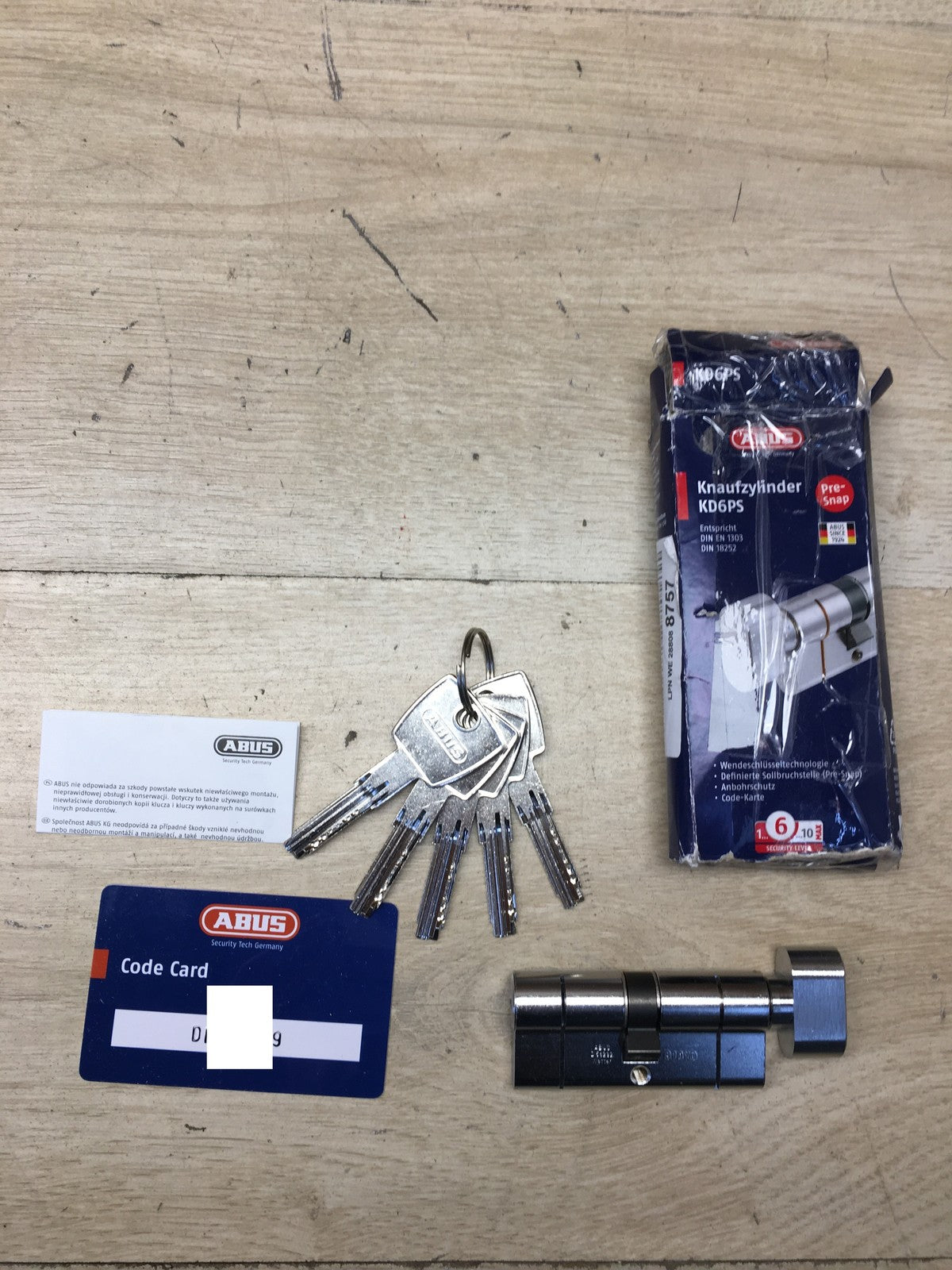 ABUS Knaufzylinder KD6PSN Z35/K35mm Bkn, vernickelt, Silber, I37032