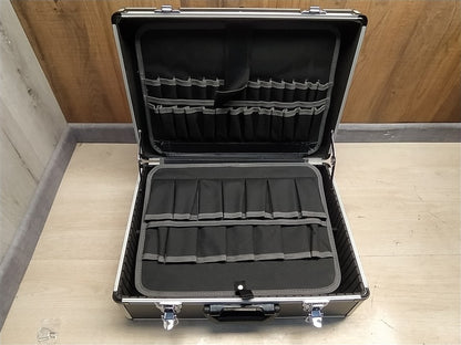 FAMEX 440-L Werkzeugkoffer leer mit 2 Paletten mit 56 Einstecktaschen I36945