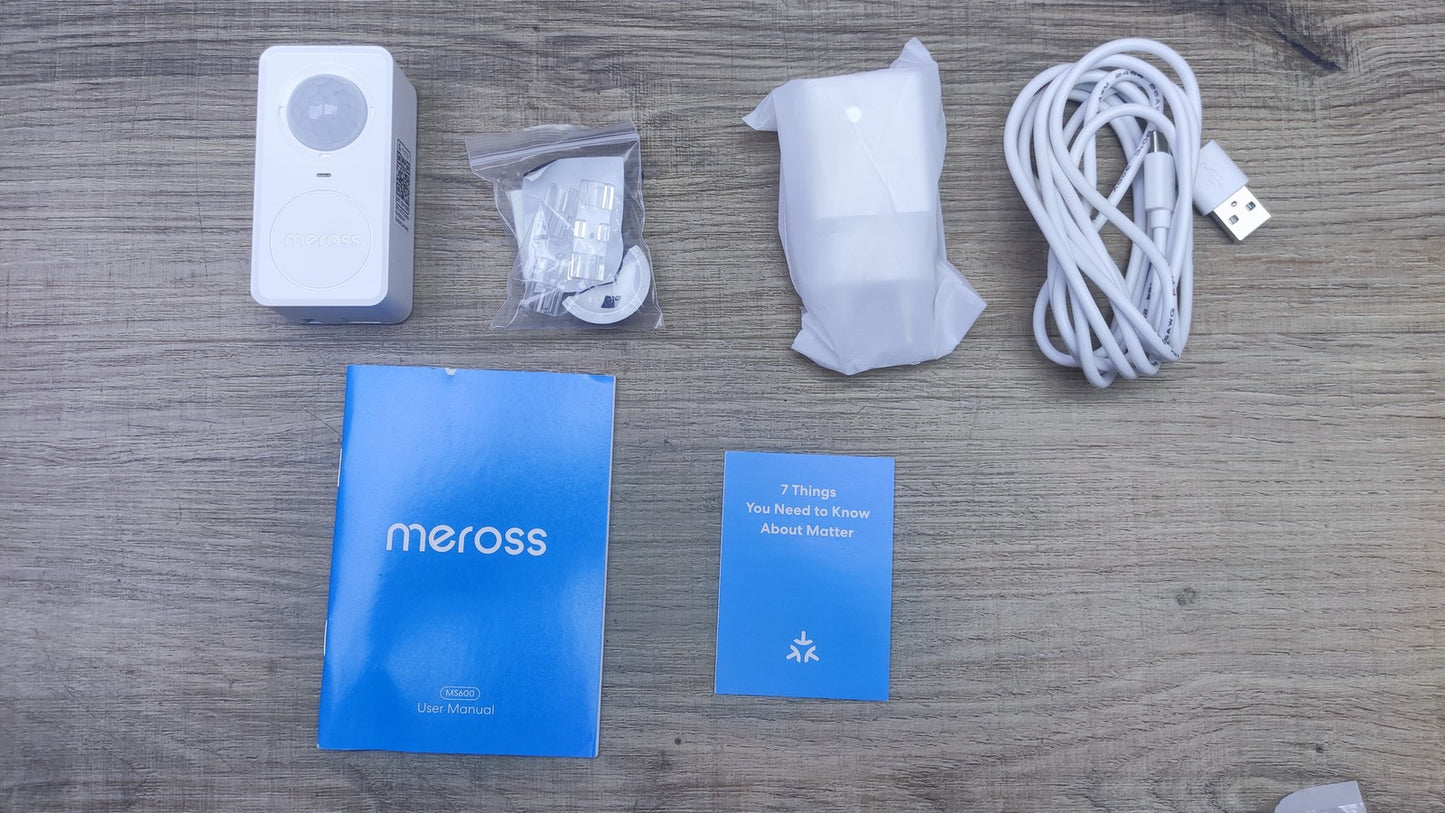 Meross Matter Präsenzmelder MS600, 3-in-1 Smart Anwesenheitssensor, I37061