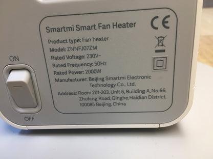 Xiaomi SmartMi Elektroheizgerät (ZNNFJ07ZM), 2000W, I39097