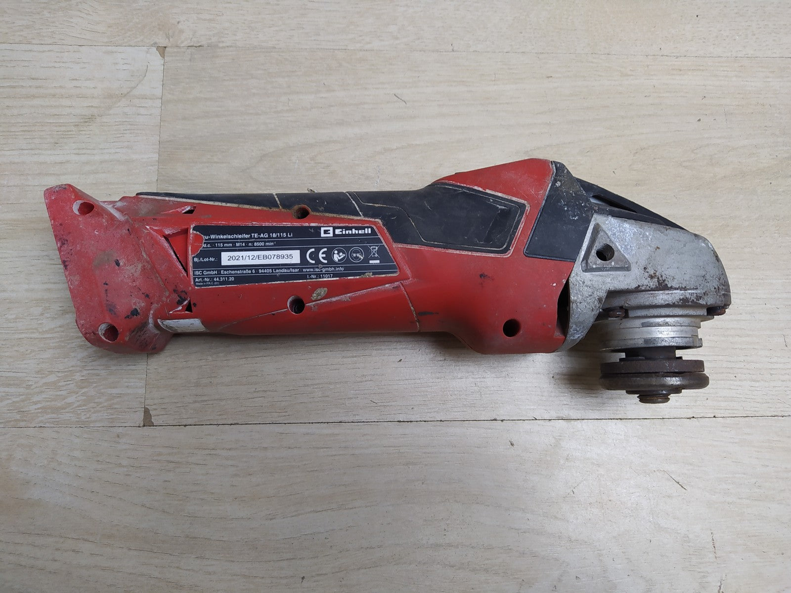 Einhell TE-AG 18/115 Li Akku-Winkelschleifer SOLO, I35448