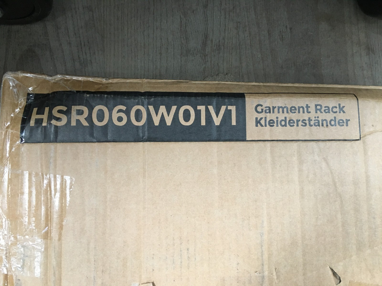 SONGMICS HSR060W01 Kleiderständer, mit 2 Kleiderstangen, Rollen, I36975