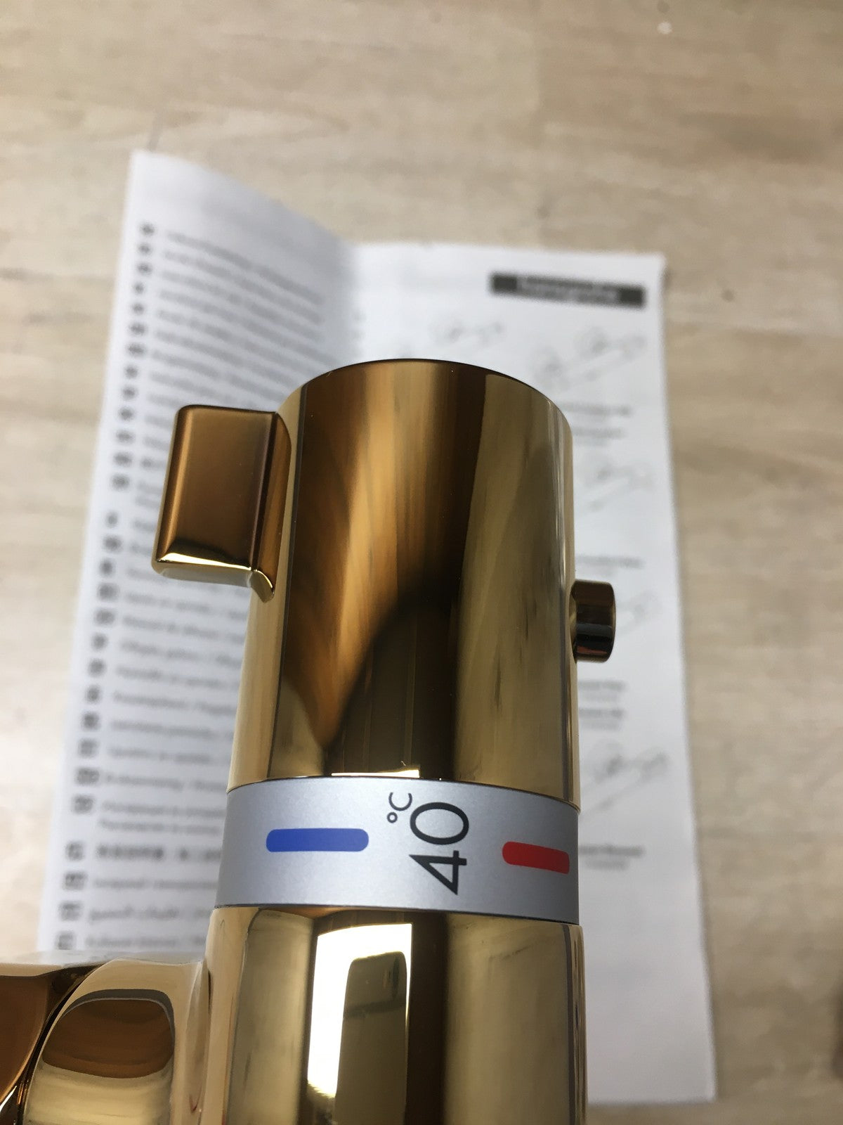 Hansgrohe Ecostat Comfort Duschthermostat 13116990, Aufputz, gold optic, I37405