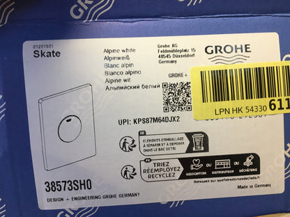 GROHE Skate Betätigungsplatte 38573SH0, für 1-Mengen-Betätigung, I40012