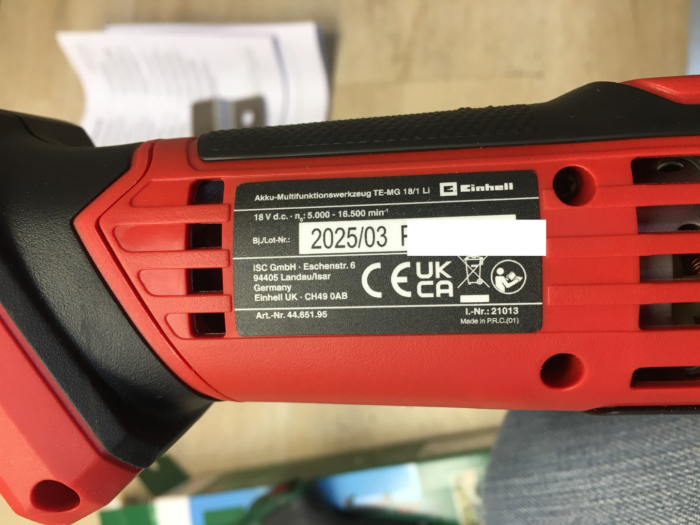 Einhell Expert TE-MG 18/1 Li Akku-Multifunktionswerkzeug solo, I38419