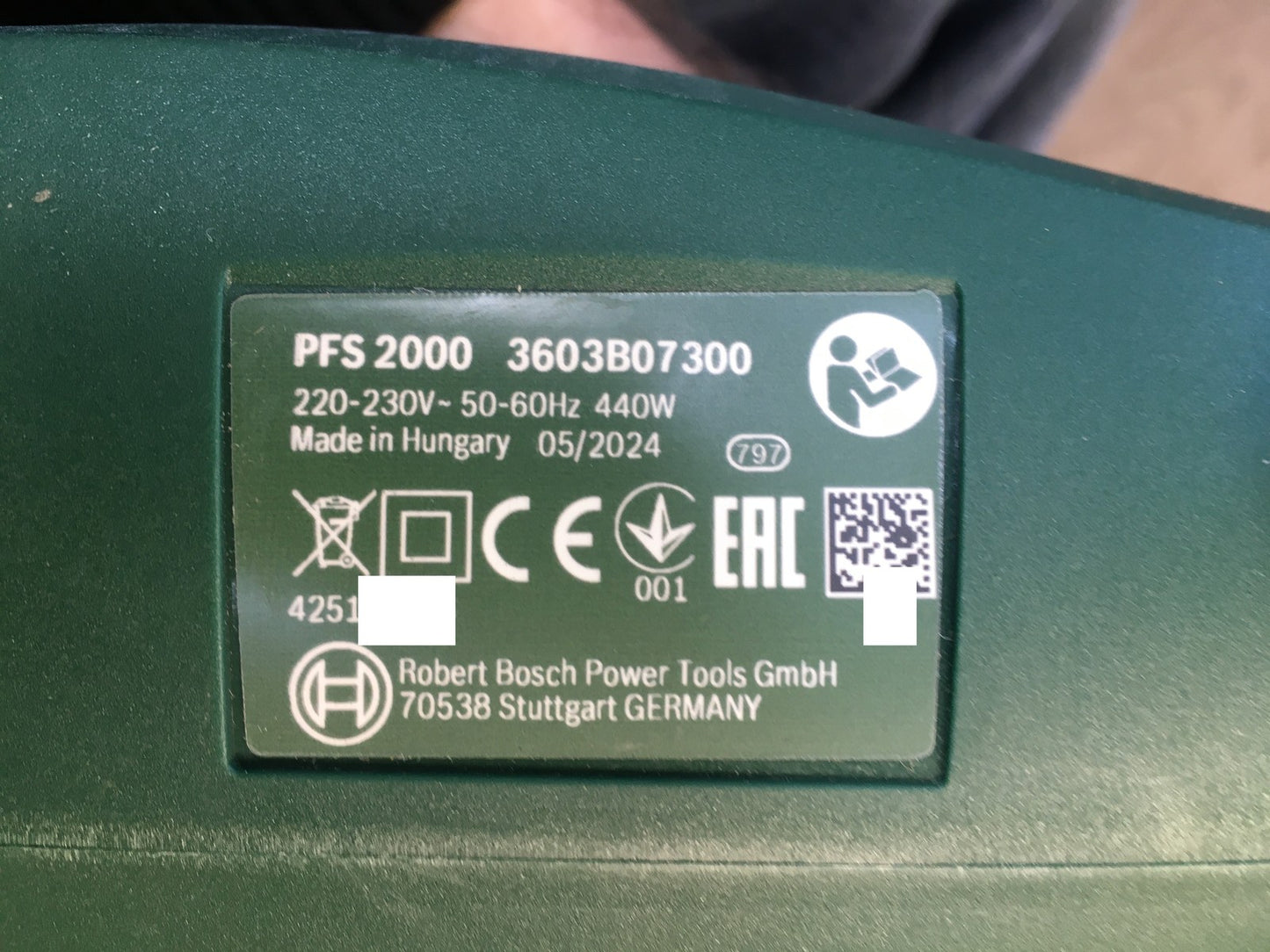 Bosch DIY PFS 2000 Elektro-Farbsprühsystem 440W, I38174