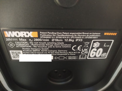 WORX Landroid Vision S250 Mähroboter ohne Begrenzungskabel WR202E, I37301