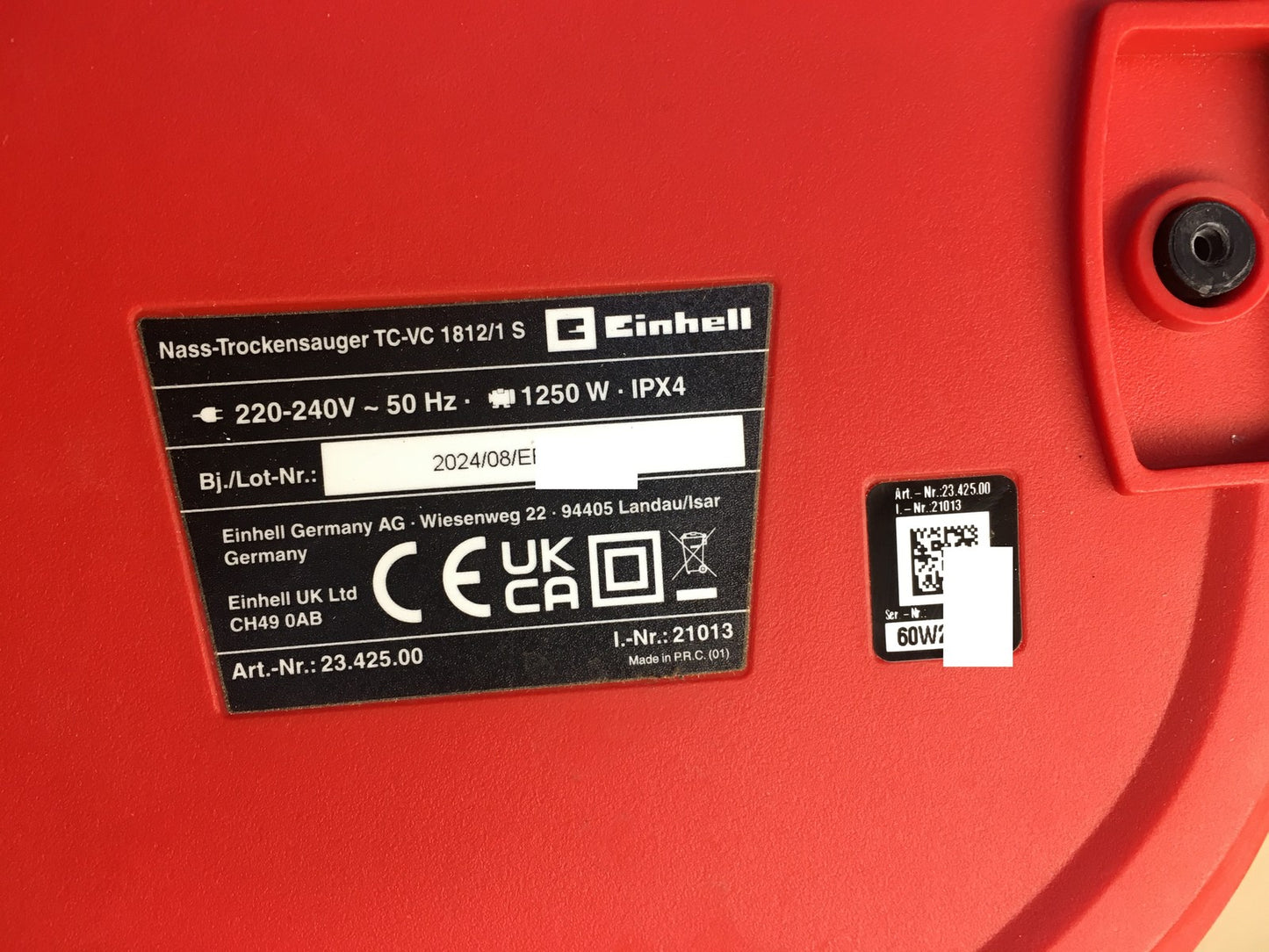 Einhell Nass-/Trockensauger TC-VC 1812/1 S (2342500), 1250 W, I36985