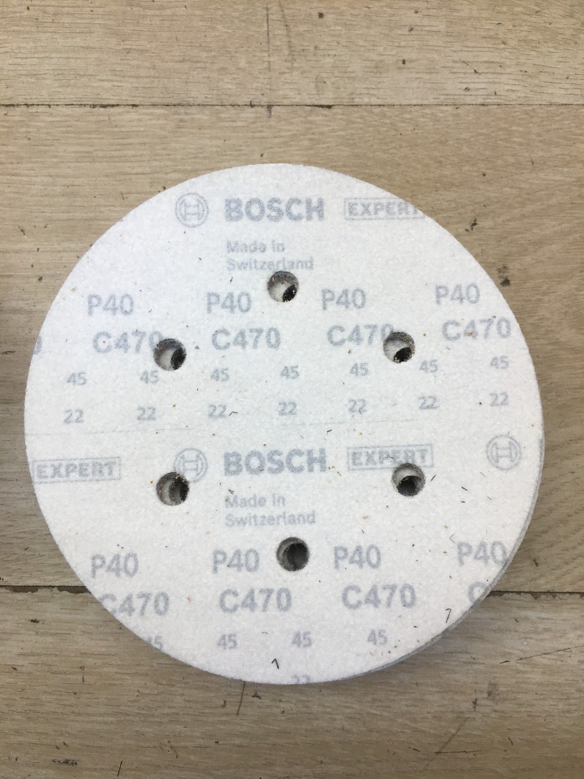 Bosch 50x EXPERT C470 Schleifblatt mit 6 Löchern, I40018