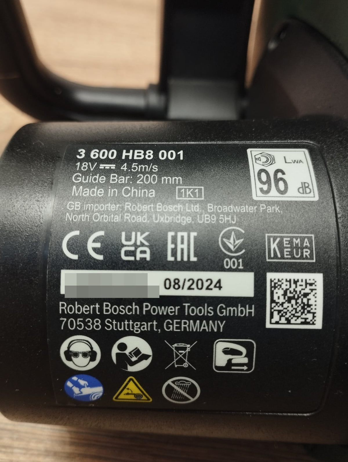 Bosch DIY UniversalChain 18 Akku-Kettensäge solo (06008B8001)
