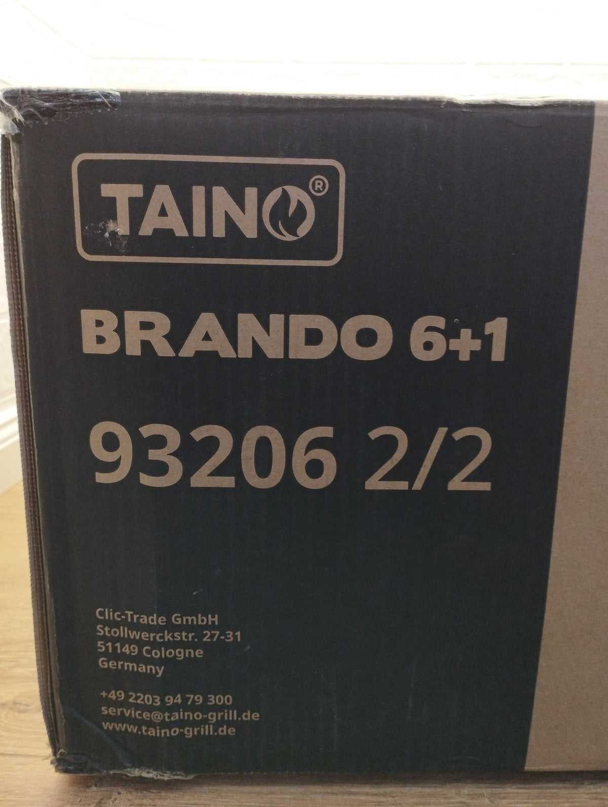 TAINO Brando 6+1 Gasgrill 93206, 6 Brenner Seitenkocher BBQ Grillwagen