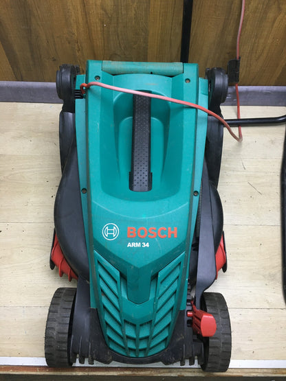 Bosch DIY ARM 34 Elektro-Rasenmäher Grasfangbox 1300 W, I35687