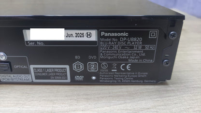 Panasonic DP-UB820 BLU-Ray-Player, 4K/HDR-Qualität, I37775