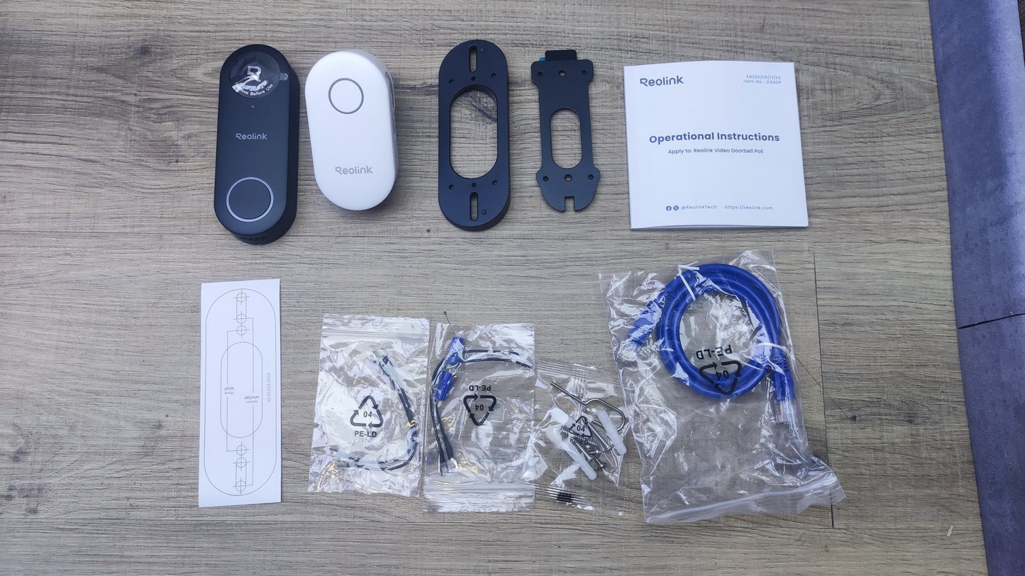 Reolink D340P Video-Türklingel PoE mit Chime, I37525