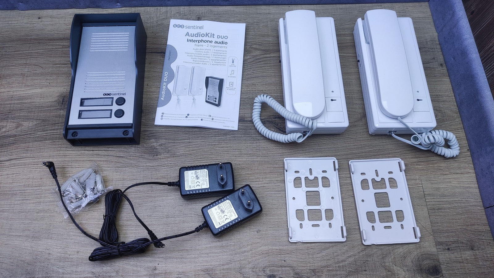 SCS Sentinel PAF0007 Türsprechanlage für 2 Wohnungen AudioKit Duo, I37104