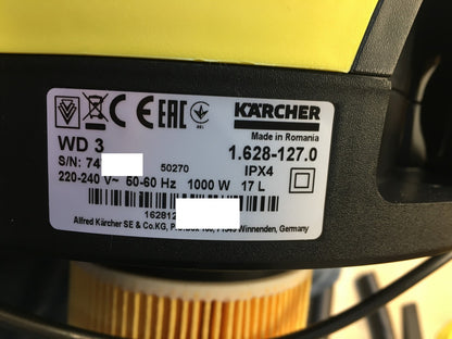 Kärcher Nass-/Trockensauger WD 3 (1.628-127.0), I37547