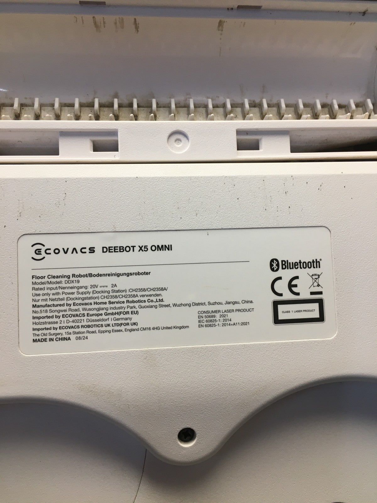 ECOVACS DEEBOT X5 Omni Saugroboter mit Wischfunktion DDX19, 12,800Pa, I36122