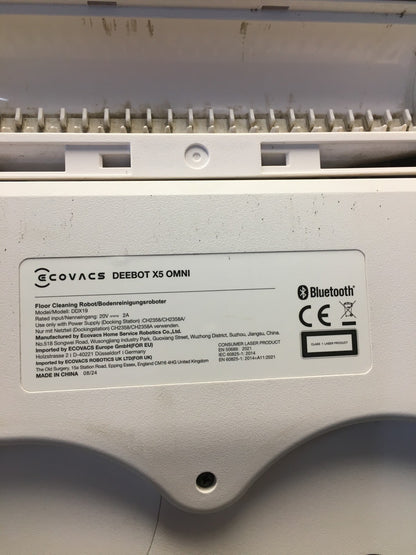 ECOVACS DEEBOT X5 Omni Saugroboter mit Wischfunktion DDX19, 12,800Pa, I36122
