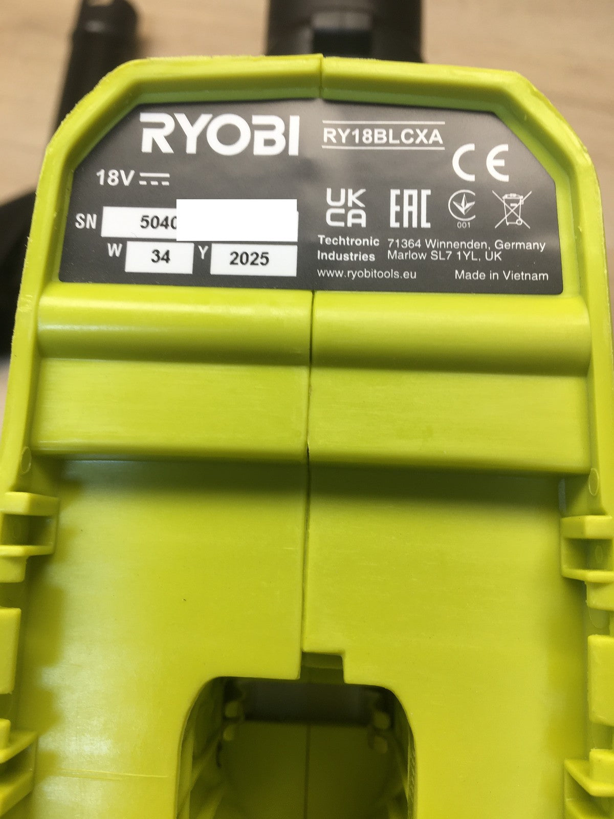 RYOBI 18 V ONE+ HP Brushless Akku-Laubgebläse RY18BLCXA Solo, I39865