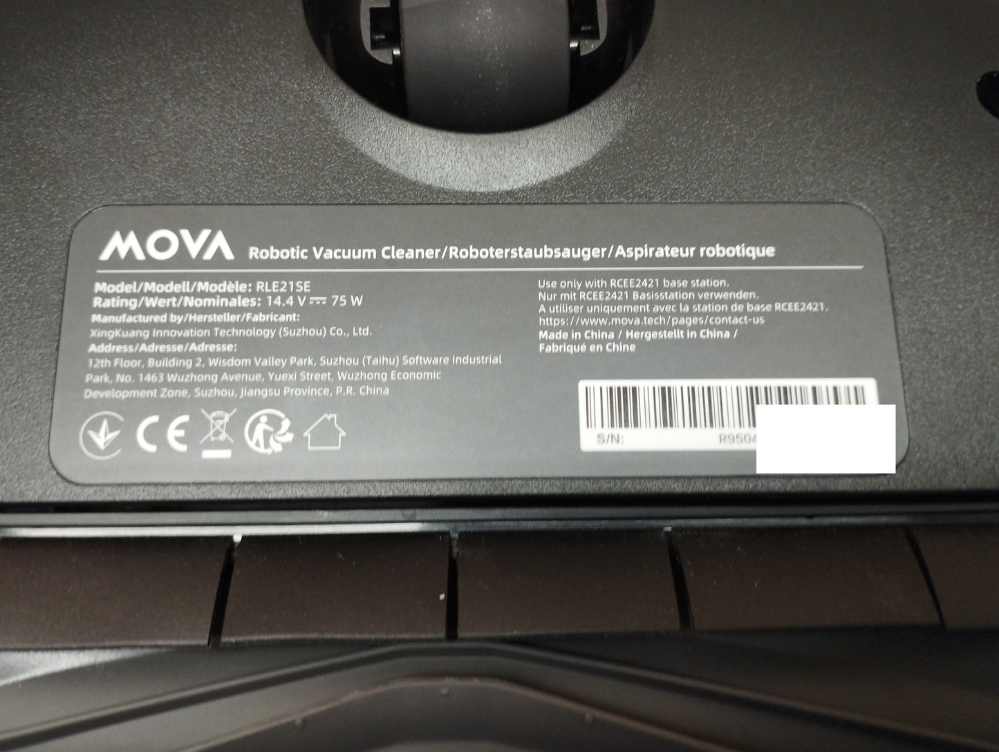 Mova E40 Ultra Saugroboter mit Wischfunktion RLE21SE, weiß, I39460