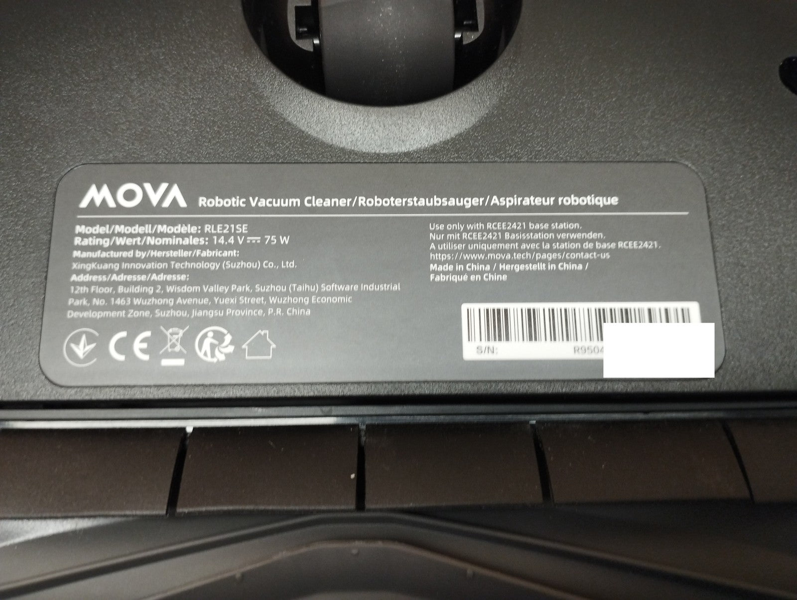 Mova E40 Ultra Saugroboter mit Wischfunktion RLE21SE, weiß, I39460