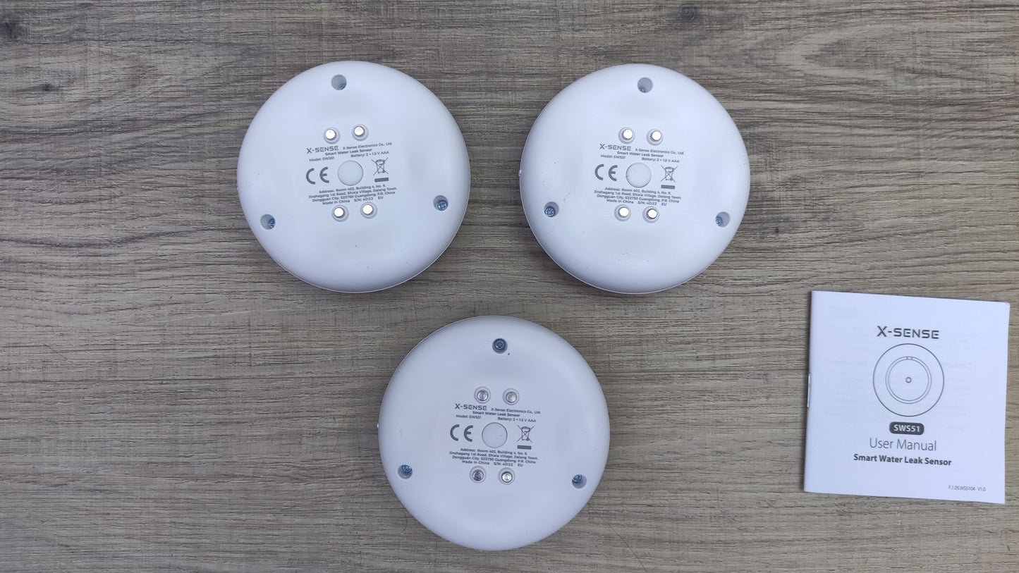 X-Sense SWS51 Wassersensor WLAN 3 Stück, I39269