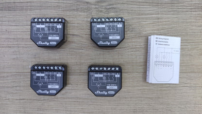 Shelly 2PM Gen3 WLAN Smart Relais Schalter, Rolladenschalter, 4 Stück, I38954