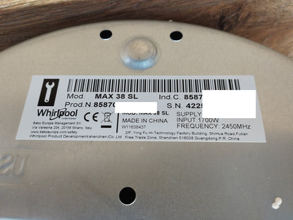 Whirlpool MAX 38 SL Mikrowelle 13L 700W, I39498