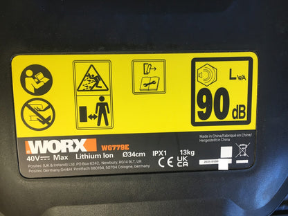 Worx WG779E Akku-Rasenmäher SOLO, I40010
