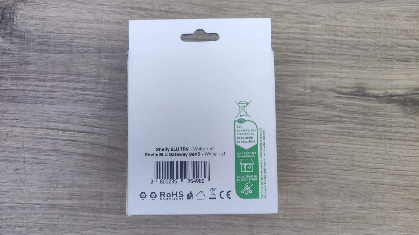 Shelly Blu TRV Bluetooth Smart Thermostatventil & Shelly Blu Gateway Gen3 I38752