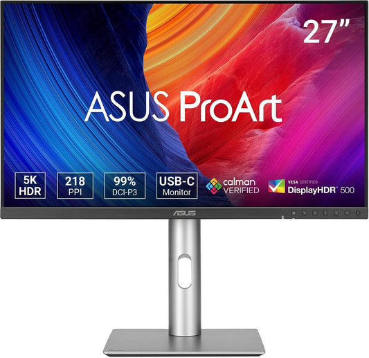Asus ProArt PA27JCV 5K Monitor 27" UHD+ 5120x2880 IPS HDR USB-C Adaptive Sync