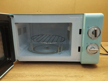 Cecotec ProClean 3110 Retro Blue Mikrowelle mit Grill (01706), 20L, 700W, I39660