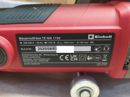 Einhell TE-MA 1700 Mauernutfräse 1700W Ø150mm (4350740), I37557