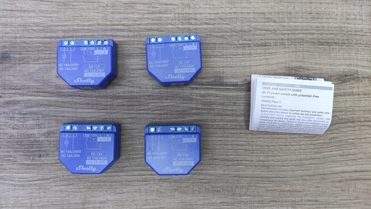 Shelly Plus 1 Wlan & Bluetooth Smart Relais Schalter (4 Pack), I40728