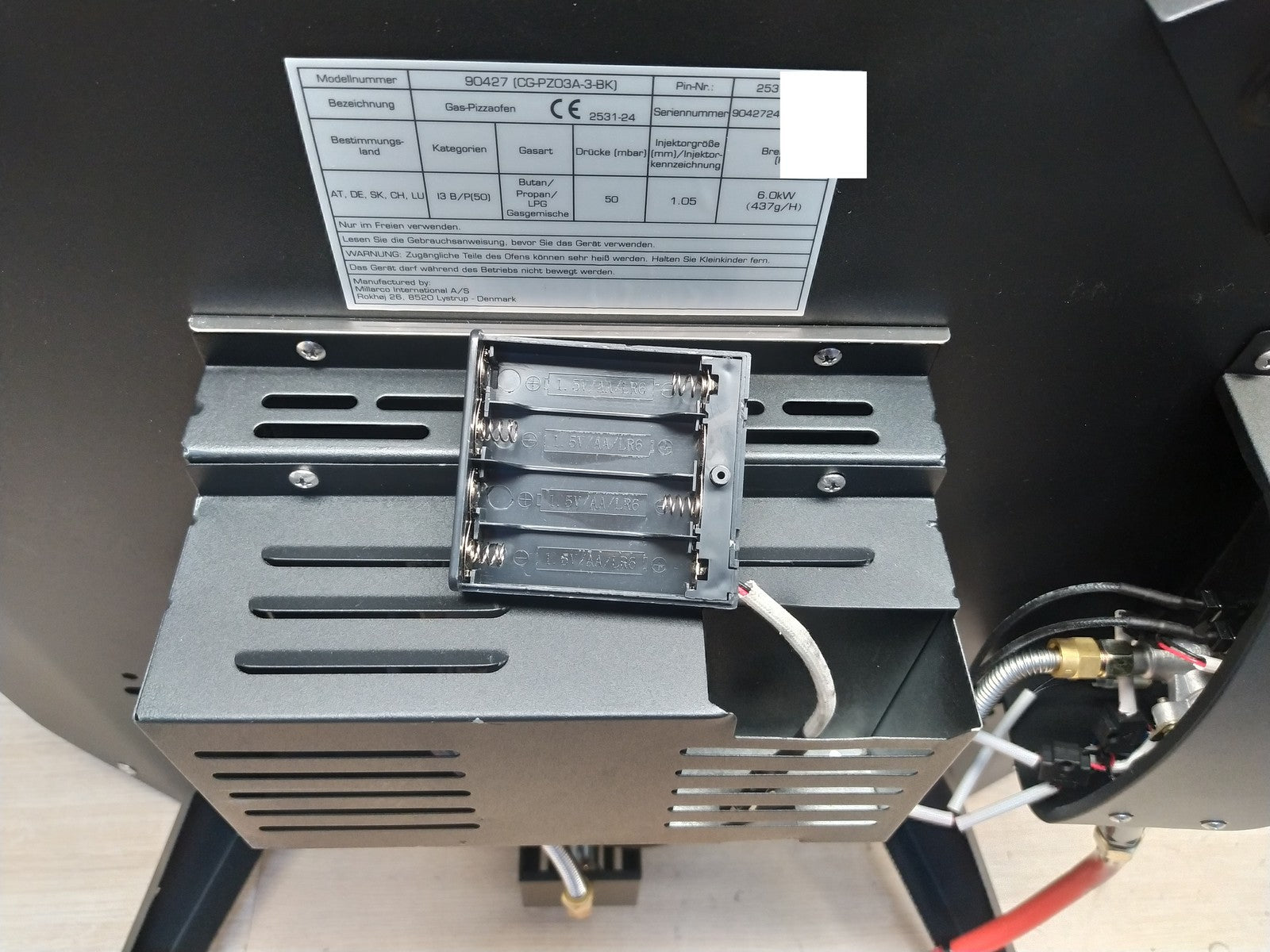 cozze 17" Pizzaofen mit rotierendem Pizzastein ‎90427, 6,0 kW Gasofen, I37726