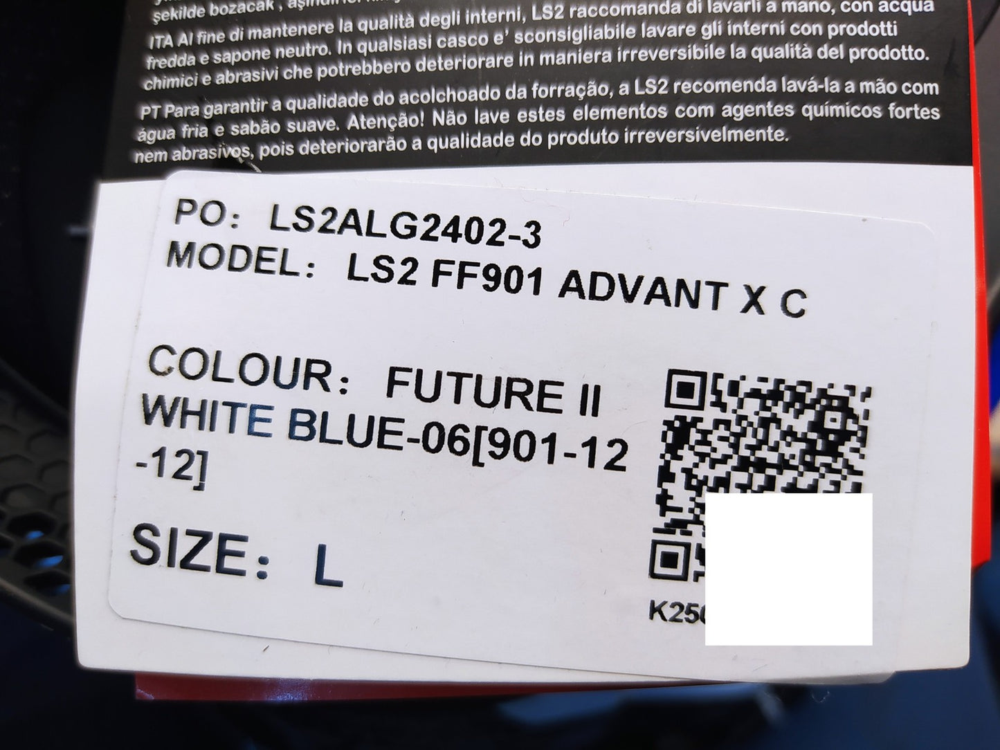 LS2 FF901 ADVANT-X Carbon Klapphelm Motorrad, Größe L (59-60), I37615