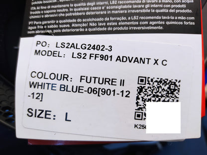 LS2 FF901 ADVANT-X Carbon Klapphelm Motorrad, Größe L (59-60), I37615