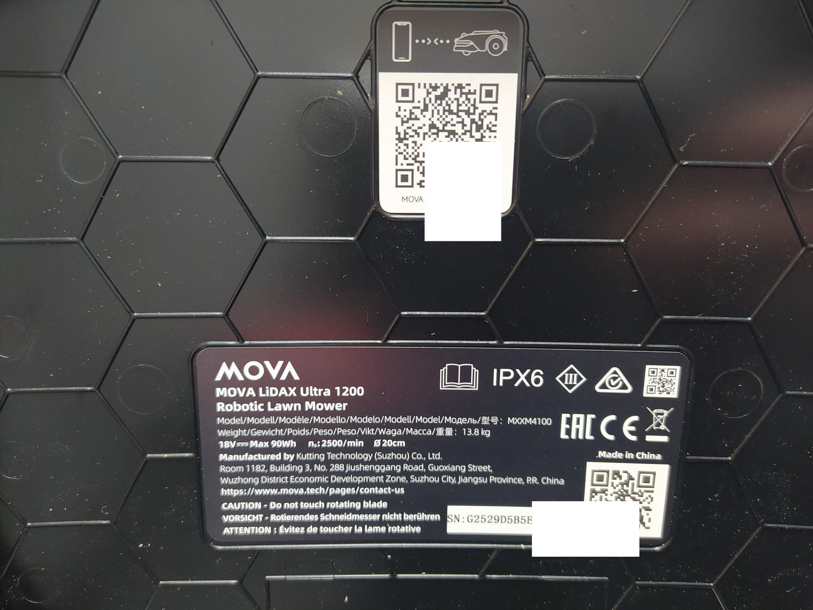 MOVA LiDAX Ultra 1200 Mähroboter ohne Begrenzungskabel MXXM4100, I37980