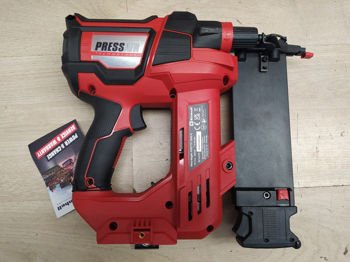 Einhell Akku-Nagler FIXETTO 18/50 N Solo, 18V, 60 Schuss/min, I37875