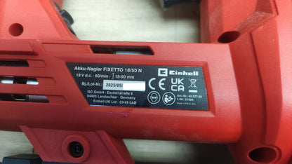 Einhell Akku-Nagler FIXETTO 18/50 N Solo, 18V, 60 Schuss/min, I38162