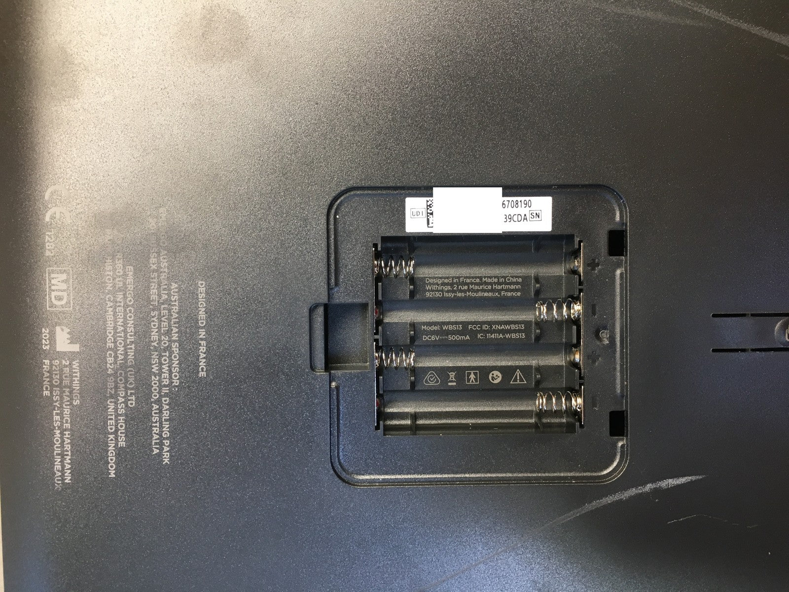WITHINGS Body Smart Körperanalysewaage, I39090