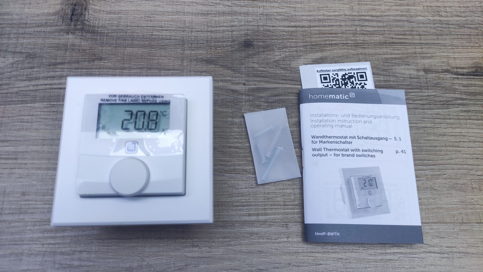 Homematic IP Funk-Wandthermostat HmIP-BWTH, Heizungssteuerung 150628A0, I37993