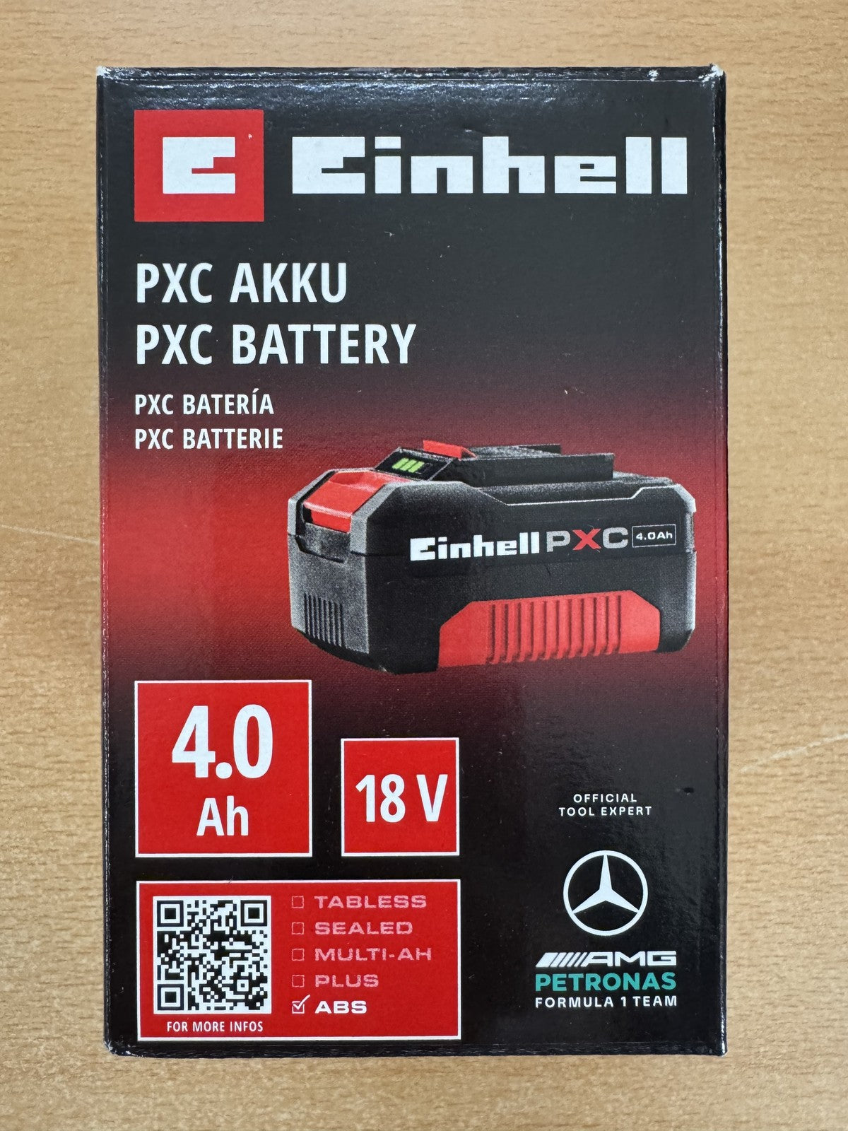 Einhell 18V 4,0 Ah SEALED Akku, wasser- & staubgeschützt, I40932