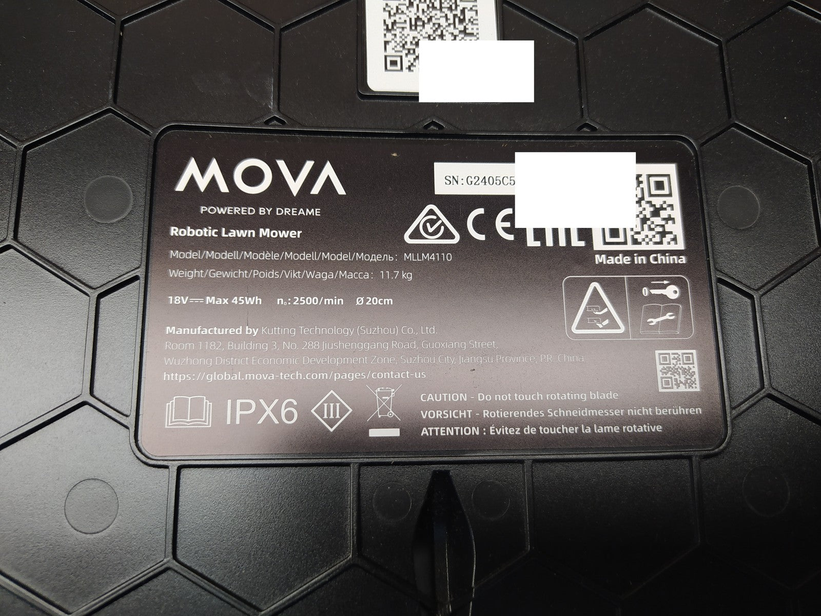Dreame Mova 1000 Mähroboter (MLLM4110) bis 1.000 m² 3D-LiDAR kabellos, I37797