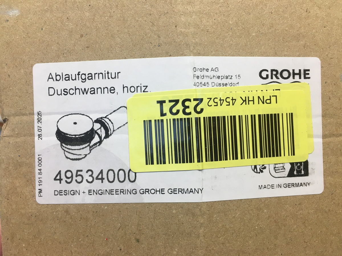 GROHE 49534000 Ablaufgarnitur für Duschwanne, chrom, I41034